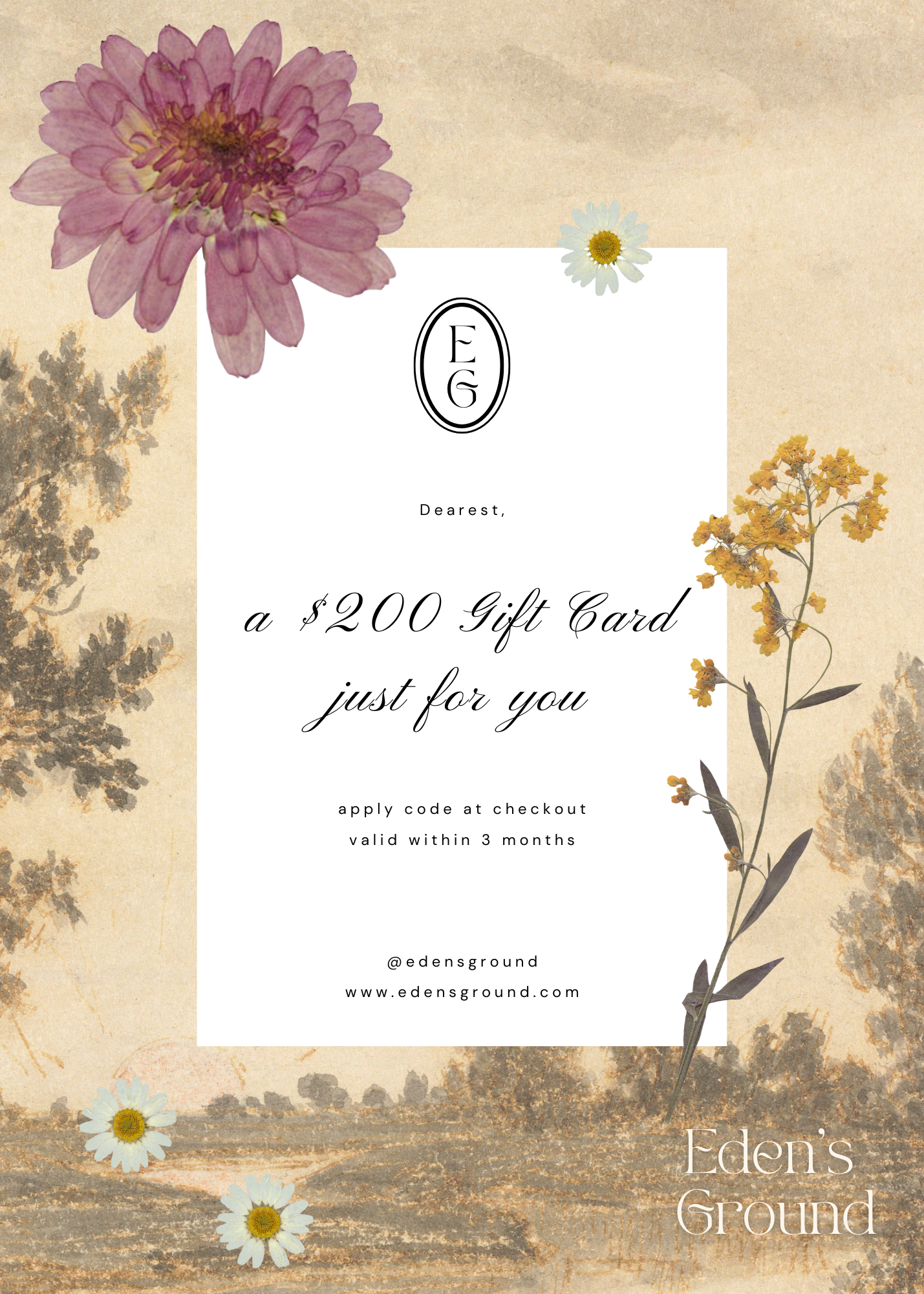 Give the gift of choice with our digital gift card, redeemable for fresh or preserved flowers, and floral workshops. A thoughtful surprise for any occasion.