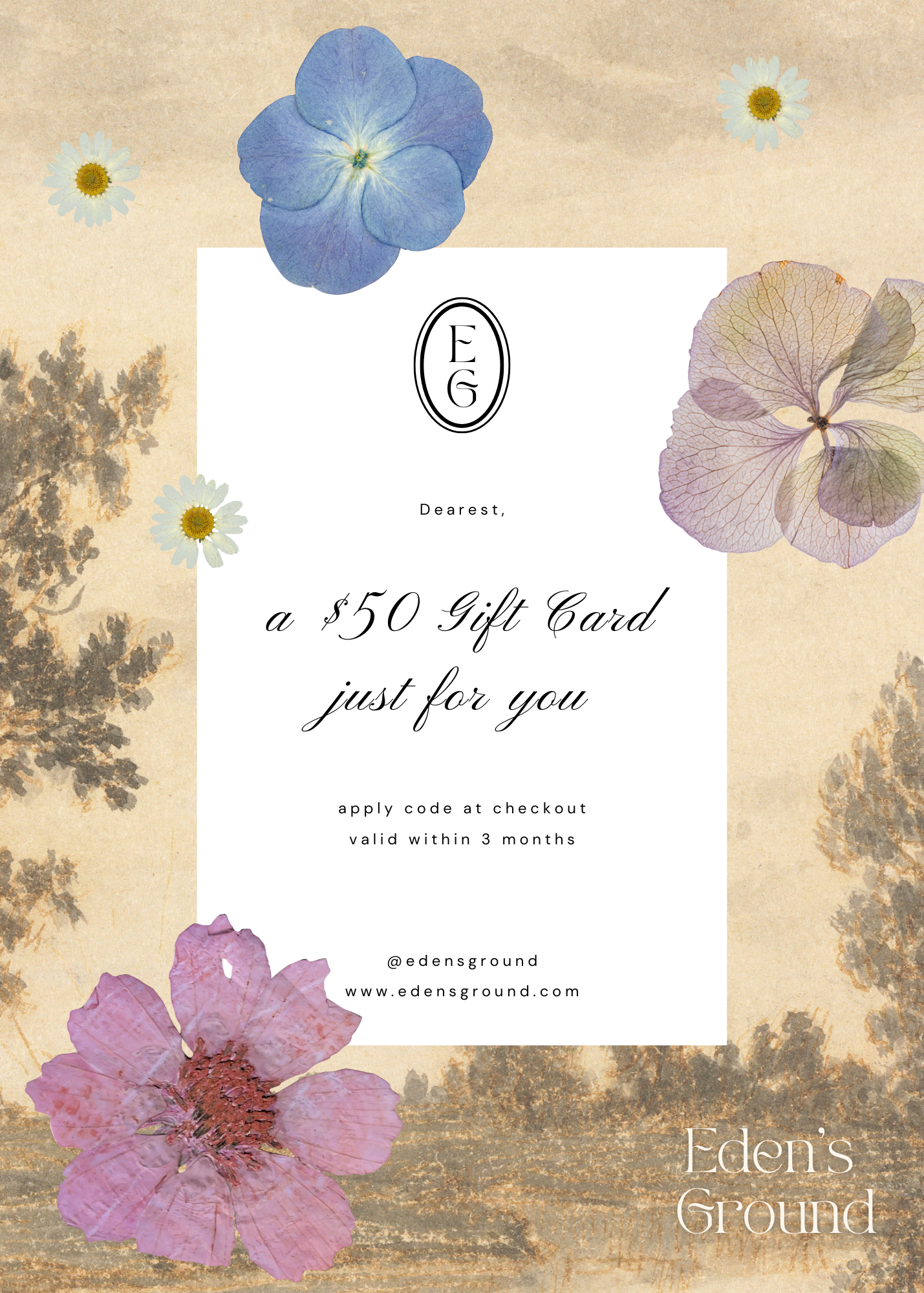 Give the gift of choice with our digital gift card, redeemable for fresh or preserved flowers, and floral workshops. A thoughtful surprise for any occasion.