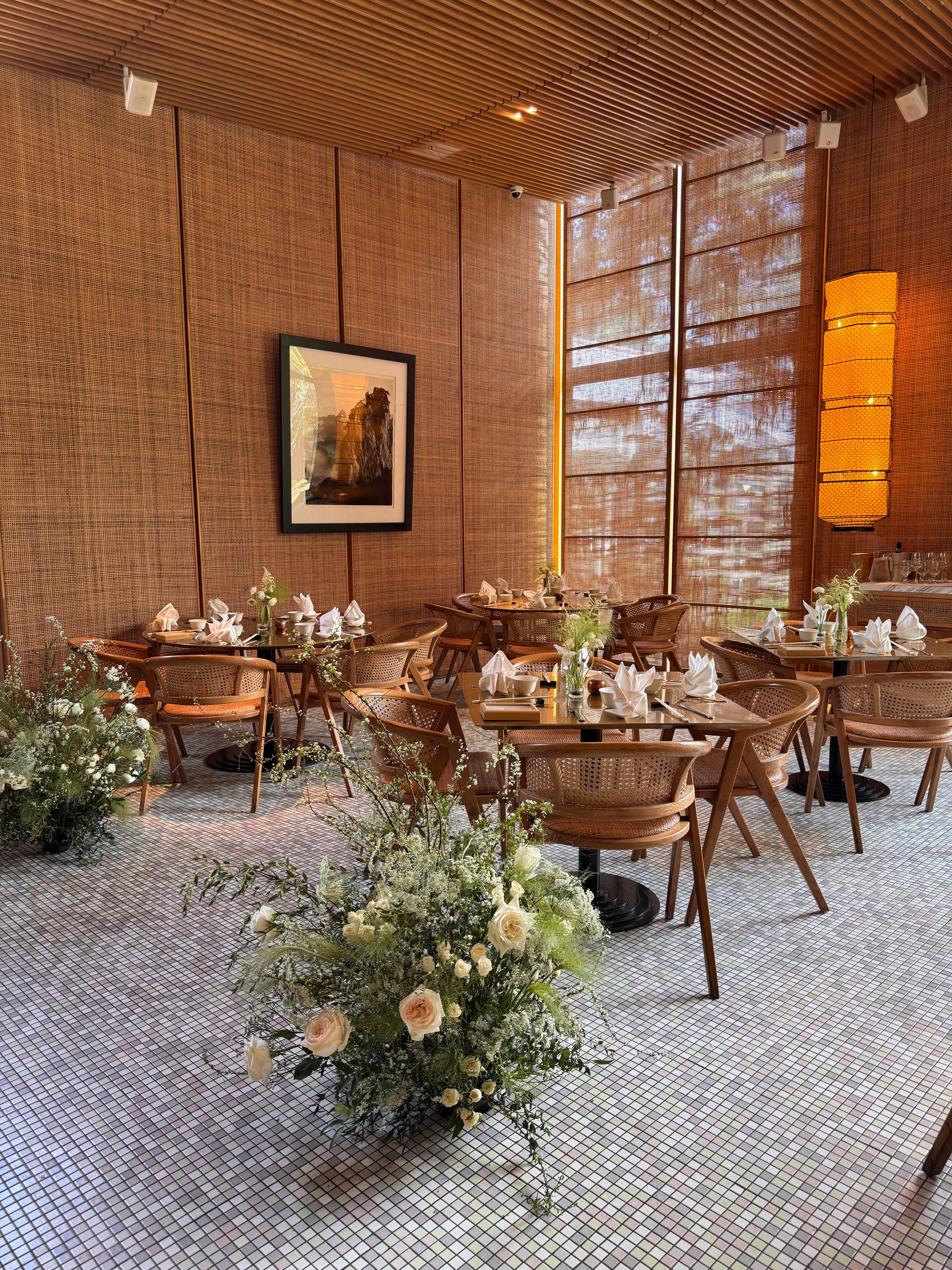 Ground floral hedges or set up on a pedestal, made thoughtfully to complement your wedding theme with carefully selected blooms — to adorn your venue as you walk down the aisle, create an Instagram-worthy photo wall and backdrop, or elegantly define spaces at your wedding. Made by Eden's Ground, a floral design boutique in Singapore.