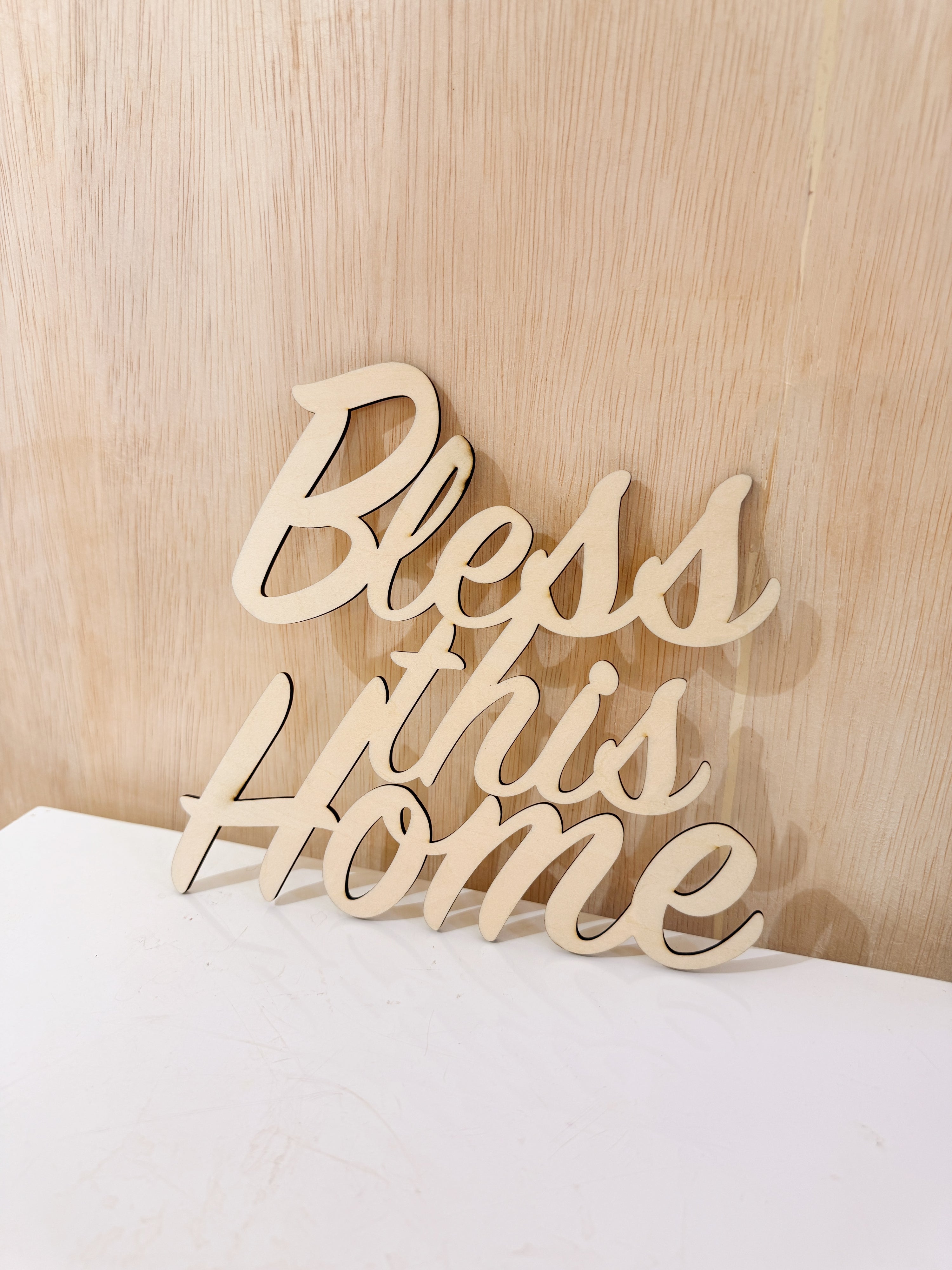 Bless This Home Sign, customisable and sustainable option, crafted in Singapore by Eden's Ground.