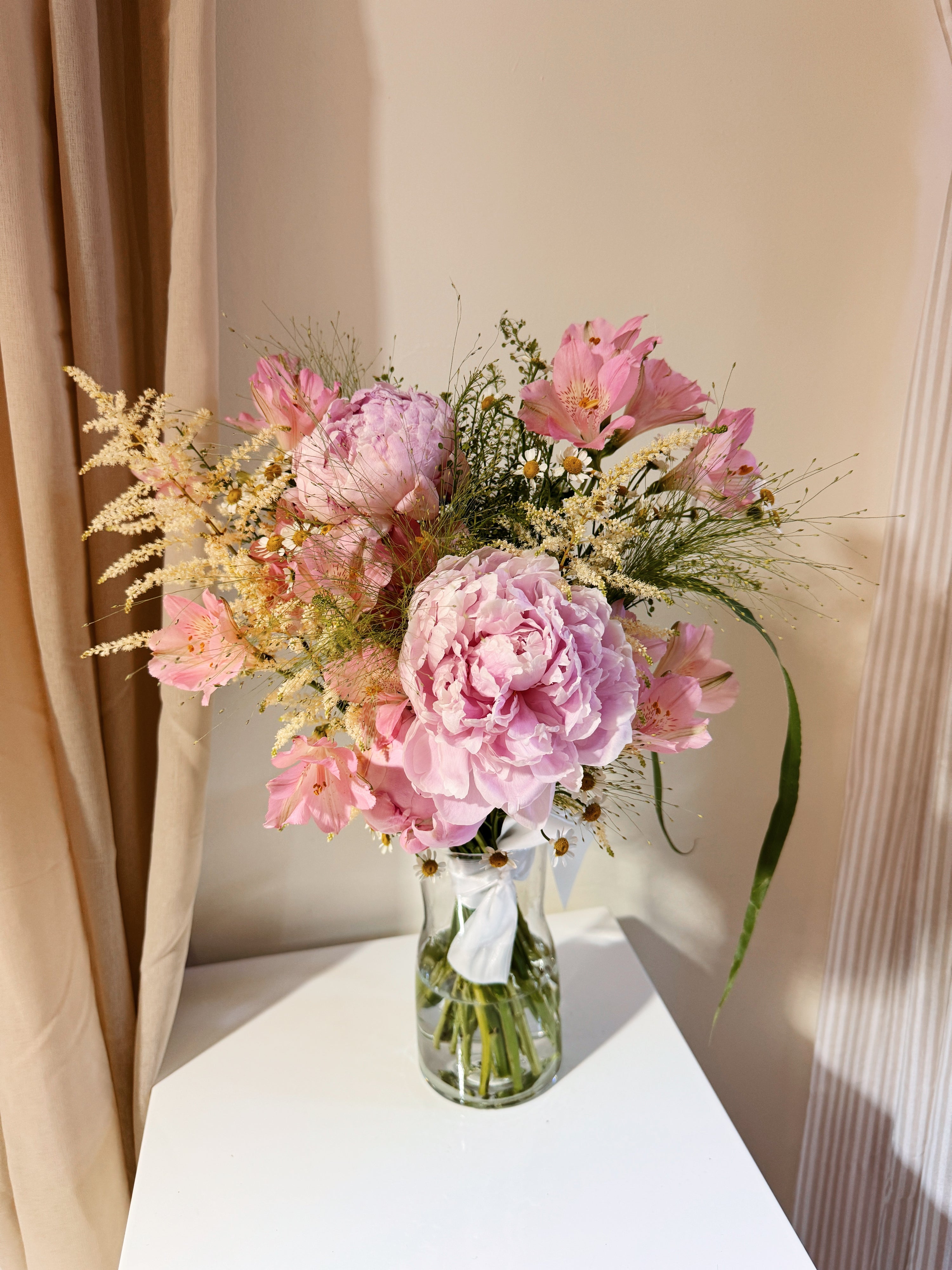 Custom Bridal Bouquet made with fresh flowers crafted by Eden's Ground.