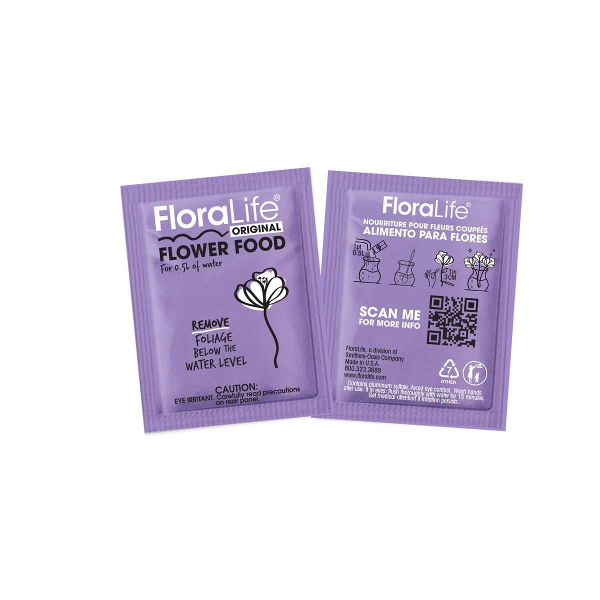 FloraLife Flower Food Satchet For 0.5L Water