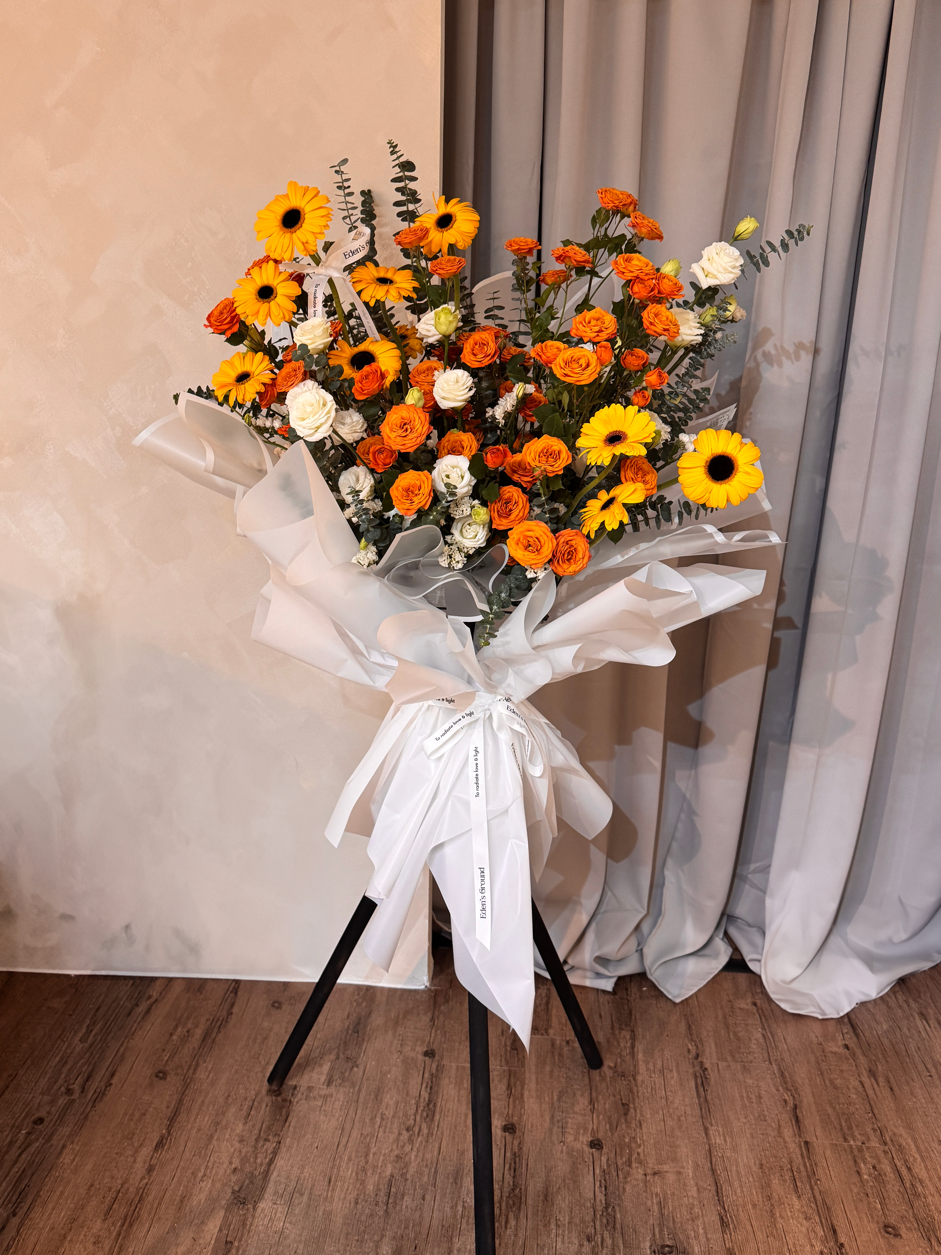 Congratulatory grand opening flower floral stand singapore delivery