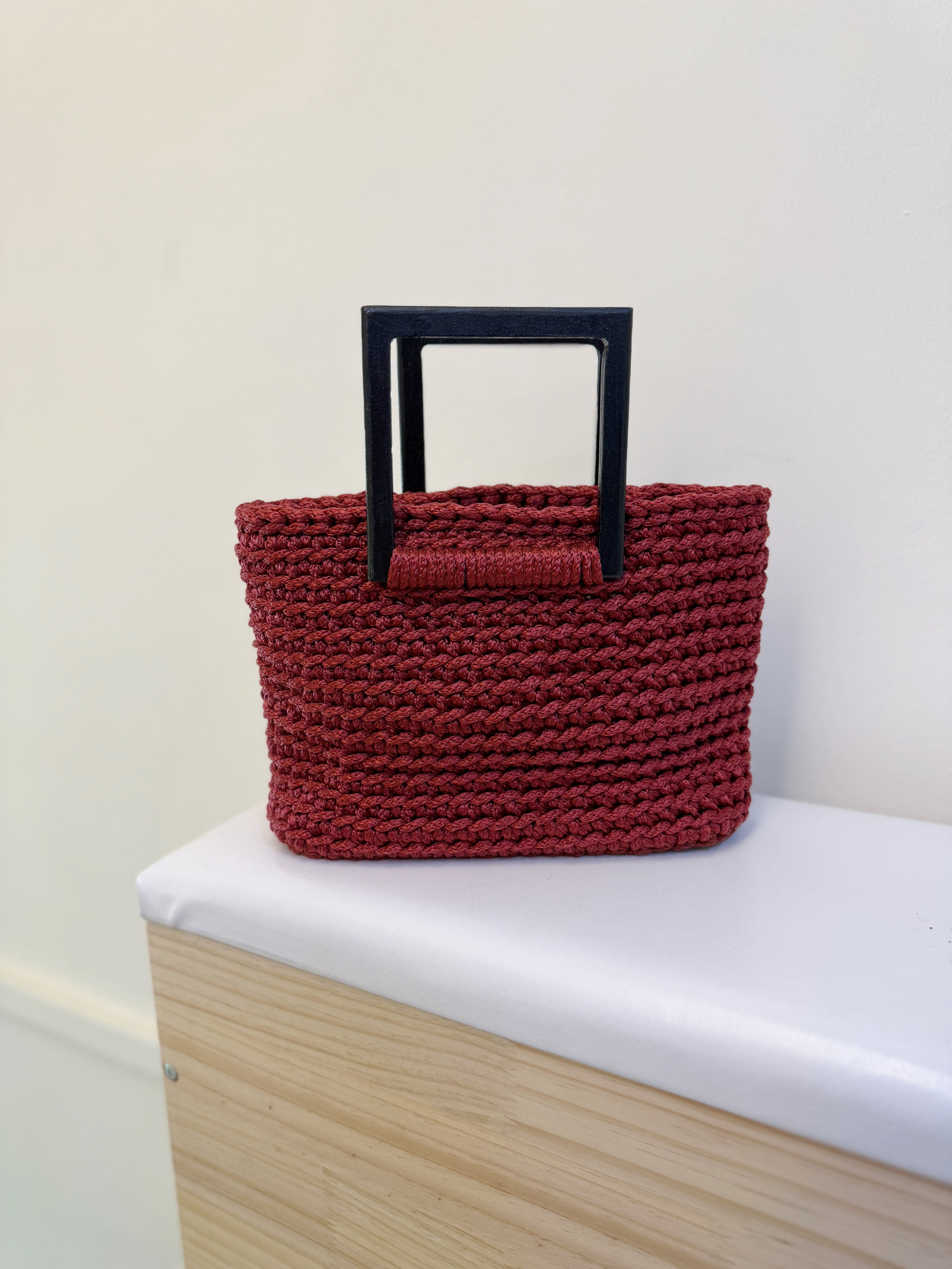 Handmade handcrochet bags purse made in Singapore sg local handcraft craft diy quality premium crochet knit mother love birthday present gift idea high fashion design free delivery artisan tote bag tote golden sunshine sand beige happy influencer celebrity it bag