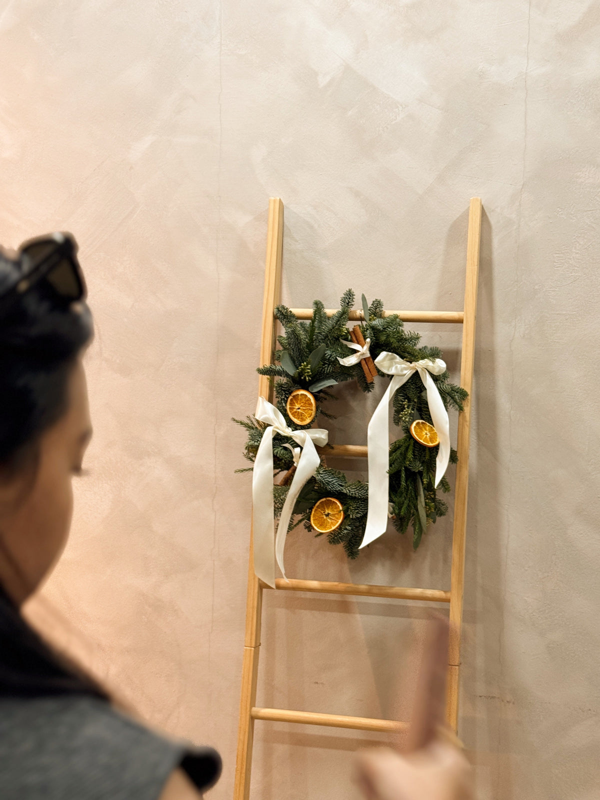 Christmas Wreath Workshop in Singapore. Create your own festive wreath using a variety of fresh firs, foliage and natural textures. Held at our cosy floral studio in Joo Chiat, it's the perfect hands-on holiday experience to get into the Christmas spirit.