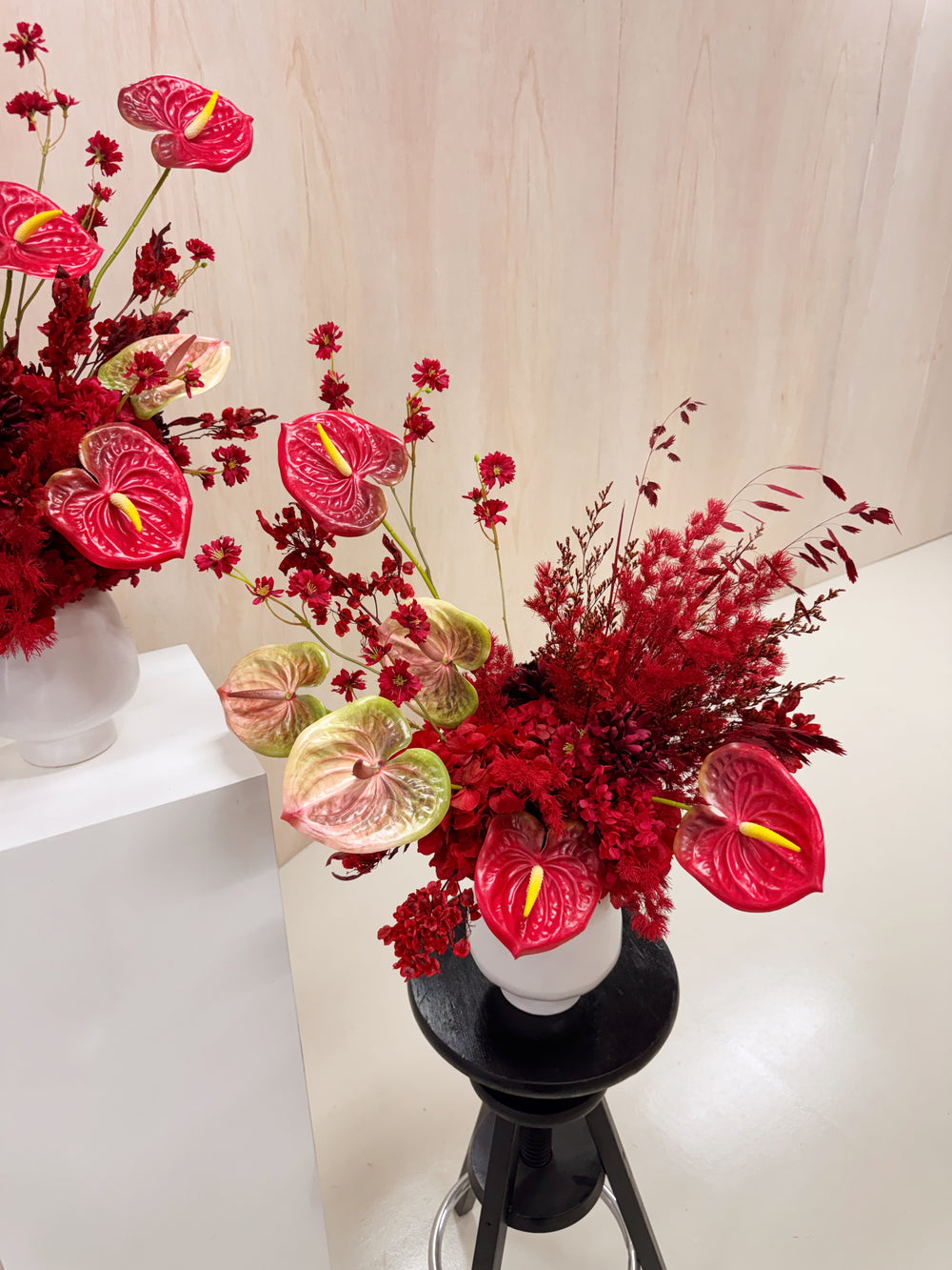 Luxurious and elegant B2B venue styling, fashion stores, with bespoke floral setups for launch events, retail pop-ups, and corporate gatherings. Flower décor tailored for brand activations and high-end retail experiences by Eden's Ground, floral design studio in Singapore.