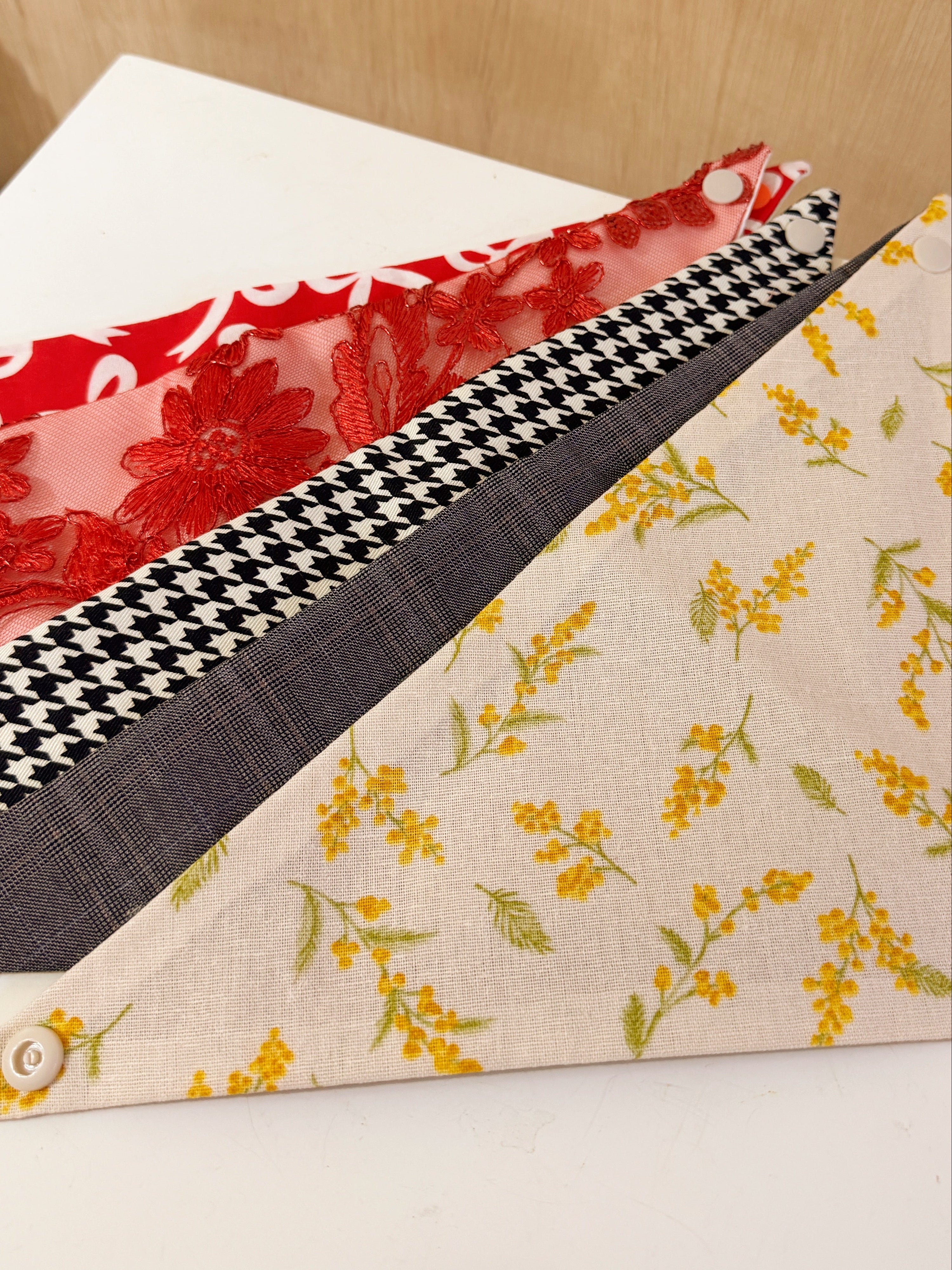 Handmade in Singapore, cats and dogs pet bandana for CNY and VDAY, by Glisten Couture.