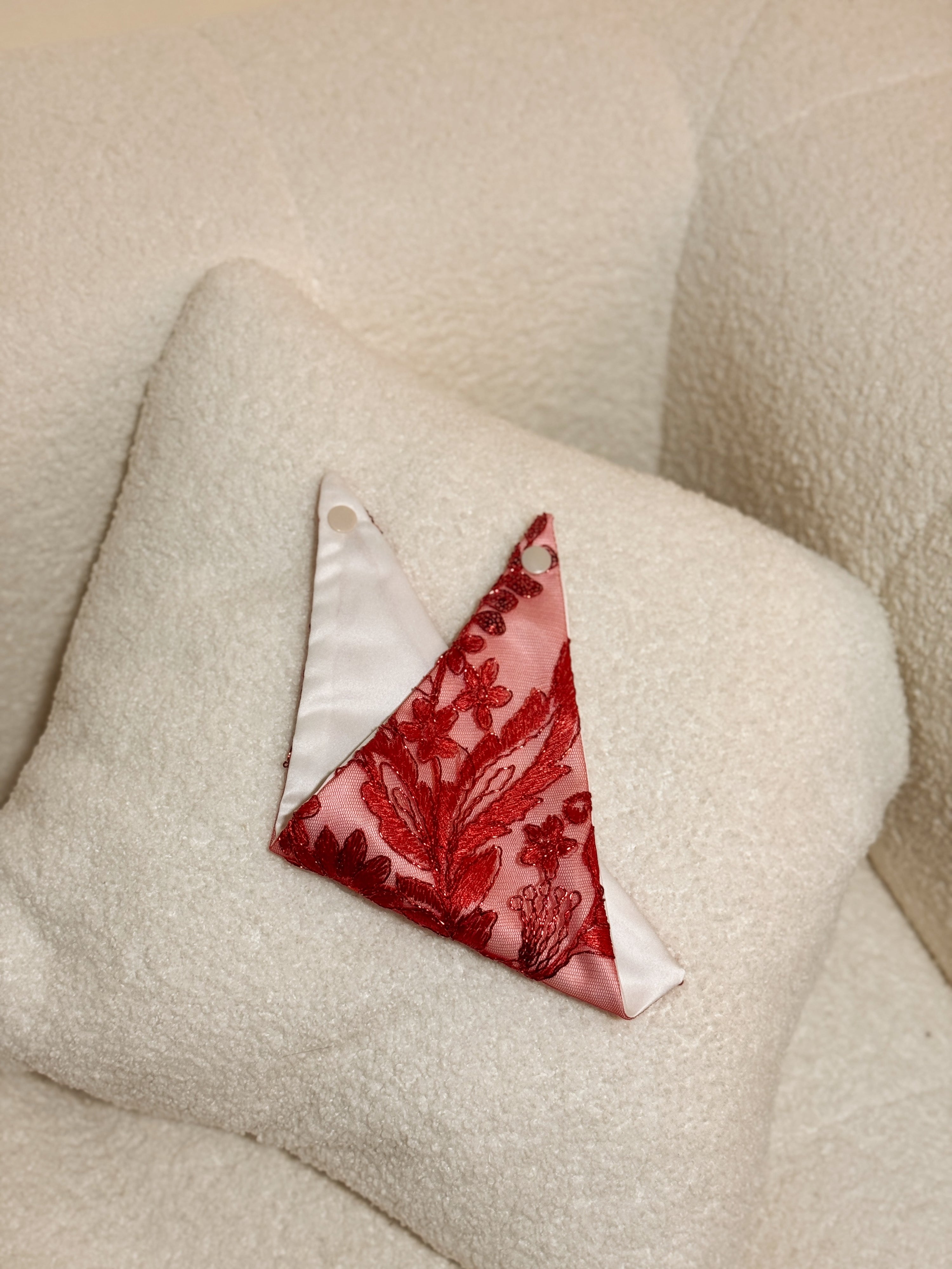 Handmade in Singapore, cats and dogs pet bandana for CNY and VDAY, by Glisten Couture.