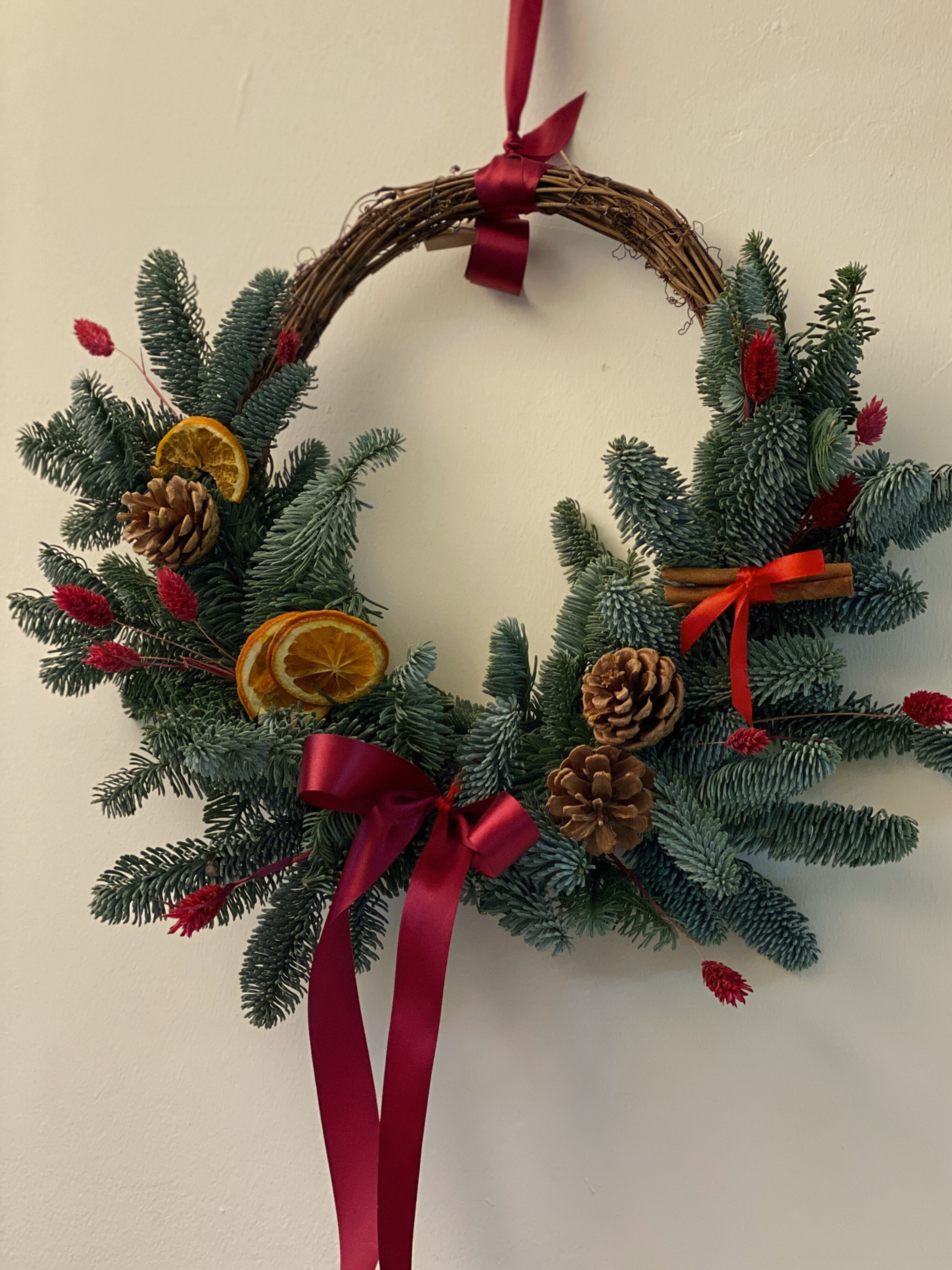 Christmas Wreath Workshop in Singapore. Create your own festive wreath using a variety of fresh firs, foliage and natural textures. Held at our cosy floral studio in Joo Chiat, it's the perfect hands-on holiday experience to get into the Christmas spirit.